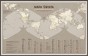 Duża mapa świata Cahill–Keyes 140×90 cm, perłowa – cały plakat z kontynentami, legendą i flagami