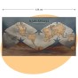 Mapa świata dekoracyjna styl malowany 134x70 cm – plakat na ścianę Cahill-Keyes