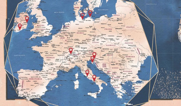 Mapa do zaznaczania podróży – znaczniki samoprzylepne na mapie świata