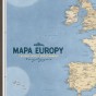 Mapa Europy turystyczna classic – zbliżenie: atrakcje turystyczne i miasta