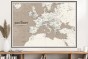 Mapa Europy basenu Morza Śródziemnego - aranżacja na ścianie