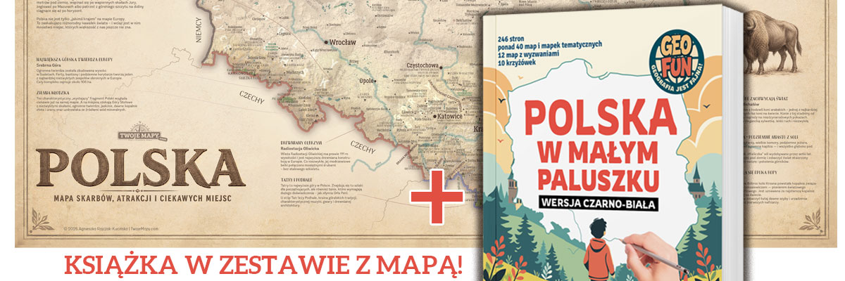 Książka "POLSKA w małym paluszku" w zestawie z Mapą Polski