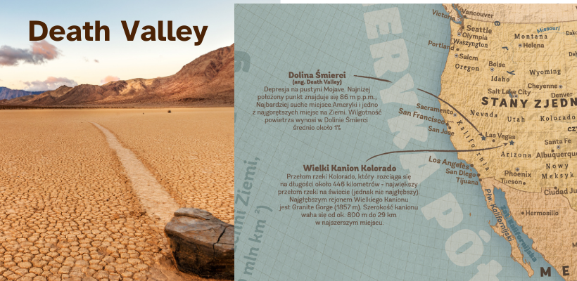 Dolina Śmierci na mapie świata