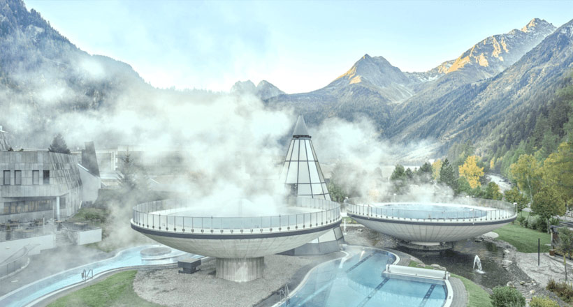 Baseny termalne w Dolinie Oetz