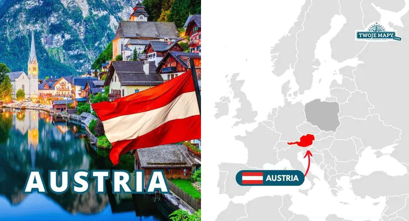 flaga Austrii czerwony-bialy-czerwony