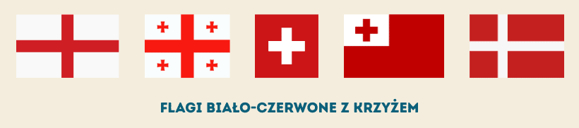 Flagi Anglii, Gruzji, Szwajcarii, Tonga i Danii