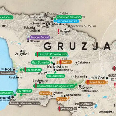 Mapa do przewodnika Pascal Gruzja