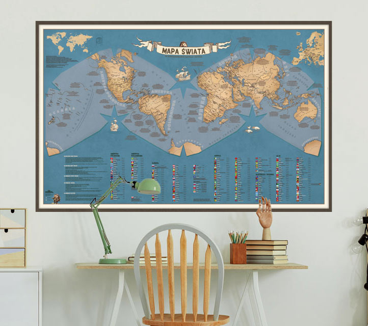 Edukacyjna mapa świata