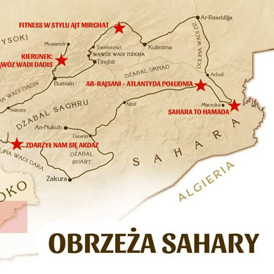 Mapka poglądowa Maroko