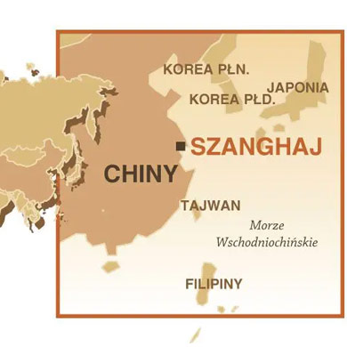Mapka poglądowa Pałkiewicz Chiny