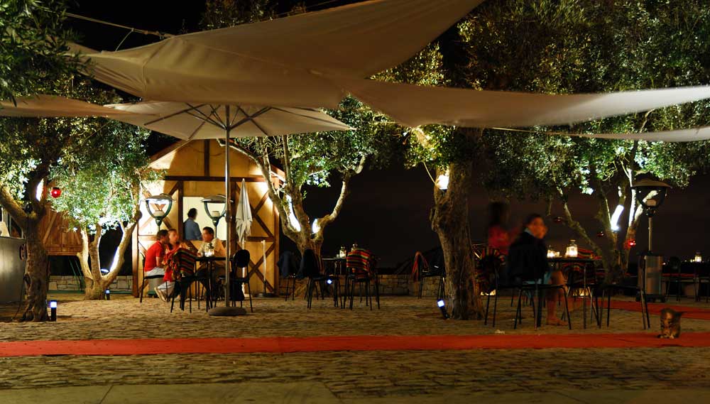 Kawiarenka obok zamku w Obidos