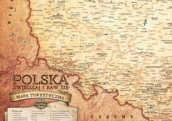 Turystyczna Mapa Polski fragment2