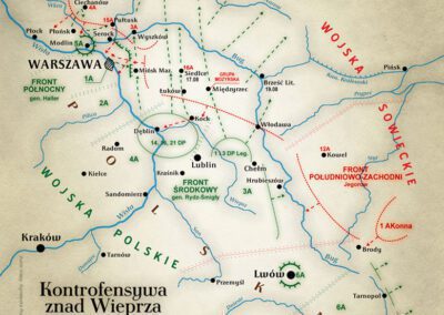 bitwa warszawska 1920 mapa
