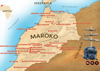 mapa do ksiazki Maroko pod prad5 Artur Puchalski