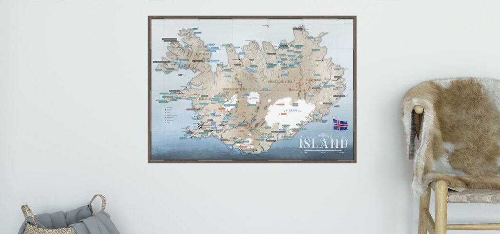 Mapa Islandii main