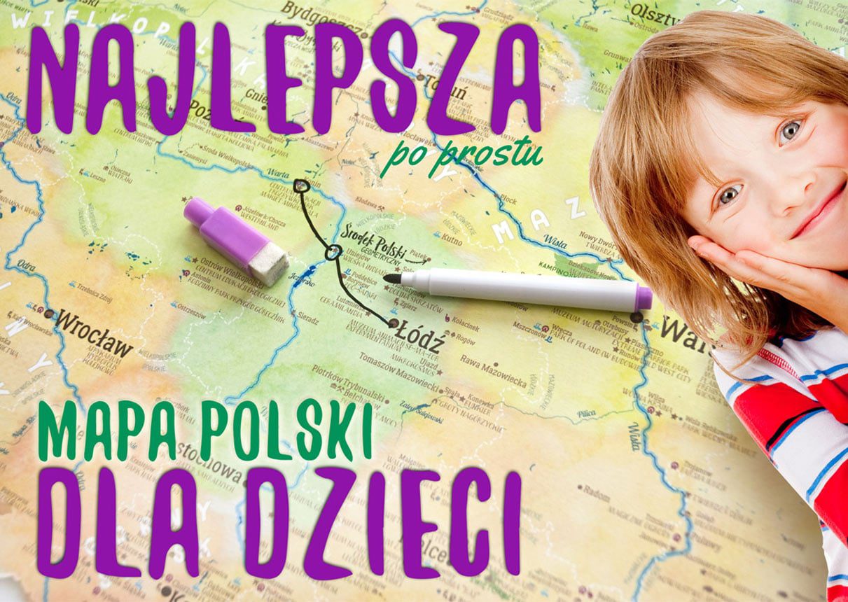 Mapa Polski dla dzieci PLAKAT