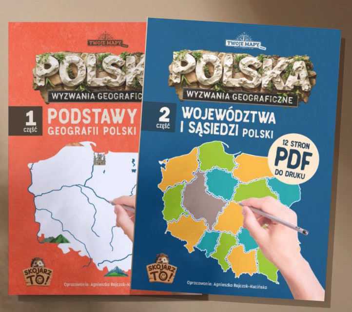 POLSKA: podstawy geografii Polski - dwa zeszyty wyzwań