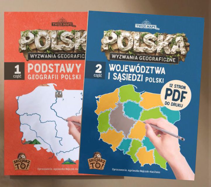 Dwa zeszyty z wyzwaniami: geografia Polski