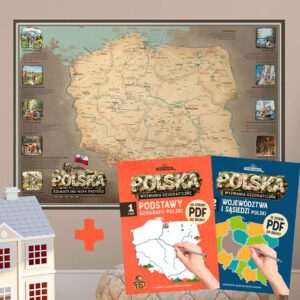 POLSKA: zestaw edukacyjny Mapa polski Dla Dzieci