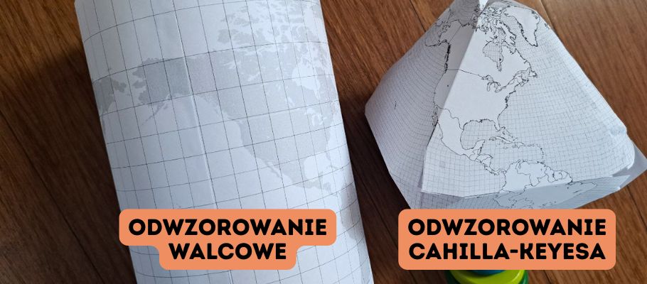 odwzorowanie walcowe a cahilla keyesa