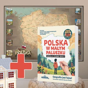 Zestaw edukacyjny Mapa Polski dla dzieci + książka o geografii Polski